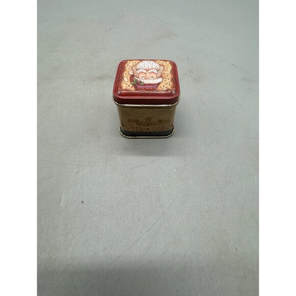 set of 2 russ Holiday Santa Candle Tin Set - Red Wax & Santa Design 1 used 1 new - Picture 11 of 12